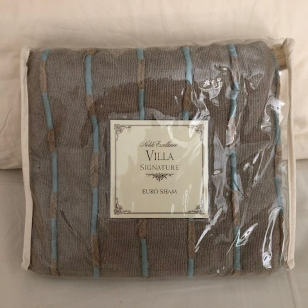Set Two Noble Excellence Euro Sham Pillow Covers